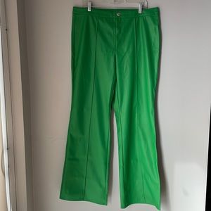 Green Leather Pants